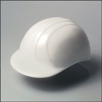 Bump Cap, White, 4 point suspension - Latex, Supported